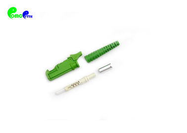 Reusable E2000 APC Simplex 9 / 125μm Fiber Optic Connectors Green Color Quick Connector